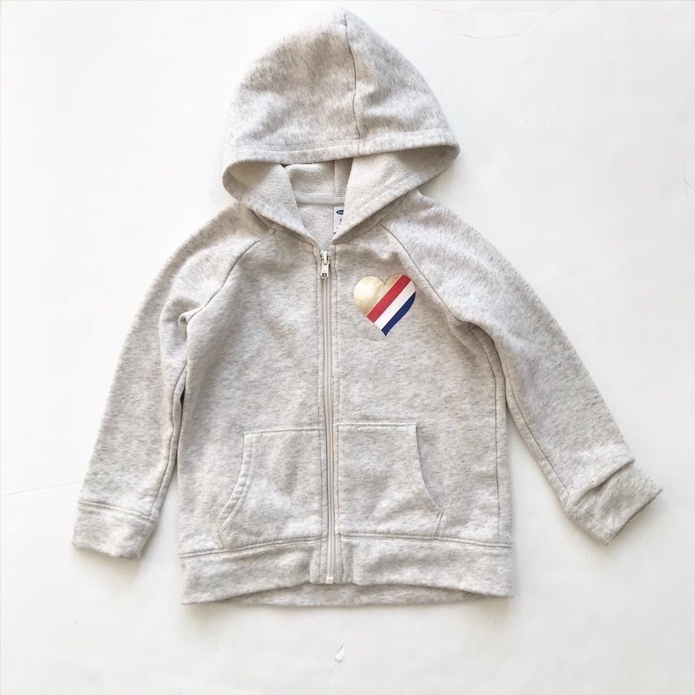 Old Navy heather gray zip up hoodie VGUC XS(5)